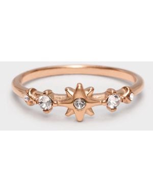 Charles & Keith Everest Crystal Star Ring - White