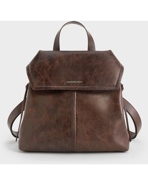 Charles & Keith Noane Backpack - Brown