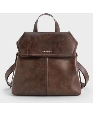 Charles & Keith Noane Backpack - Brown