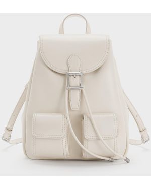 Charles & Keith Bryna Backpack - White