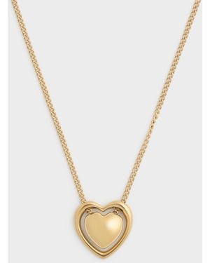 Charles & Keith Annalise Heart Necklace - White
