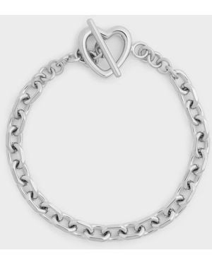 Charles & Keith Annalise Heart Bracelet - Metallic
