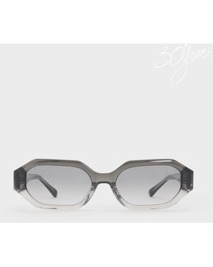 Charles & Keith Gabine Ombre Oval Sunglasses - Multicolour
