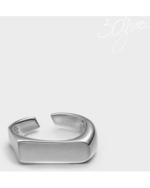 Charles & Keith Gabine Sculptural Open Ring - Metallic
