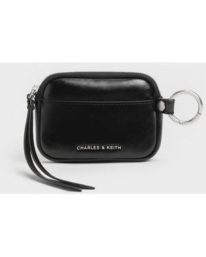 Charles & Keith Tatiana Zip-Around Card Holder - Black