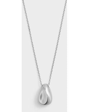 Charles & Keith Donora Sculptural Pendant Necklace - White