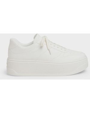 Charles & Keith Platform Trainers - White