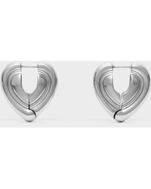 Charles & Keith Annalise Huggie Earrings - Metallic