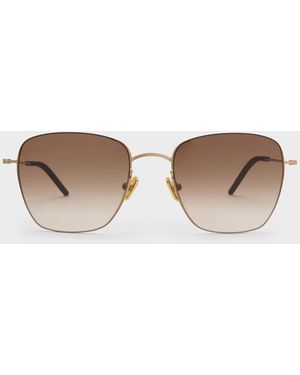 Charles & Keith Miranda Square Sunglasses - White