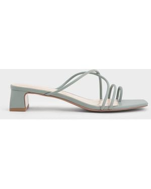 Charles & Keith Meadow Strappy Toe Ring Sandals - White