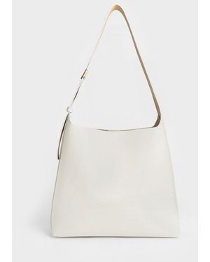 Charles & Keith Edna Tote Bag - White