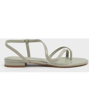 Charles & Keith Arden Wavy Toe-Ring Sandals - Multicolour