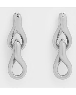 Charles & Keith Kris Chain-Link Drop Earrings - Metallic