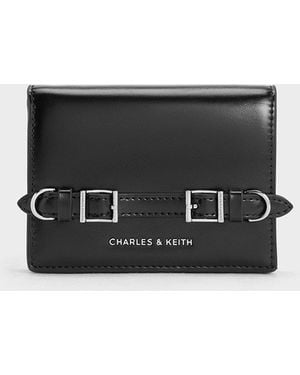 Charles & Keith Sloane Chain-Handle Wallet - Black