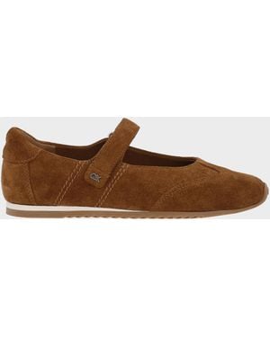 Charles & Keith Jace Suede Mary Janes - Brown