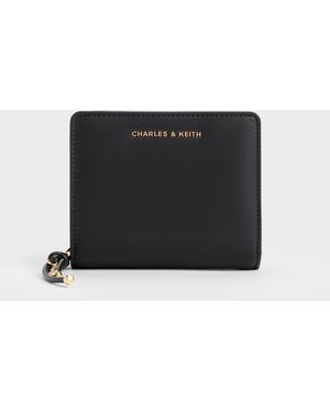 Charles & Keith Everleigh Zip-around Small Wallet - Black