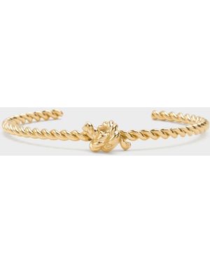 Charles & Keith Sable Rope-knot Cuff Bangle - White