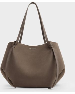 Charles & Keith Calla Tote Bag - Brown