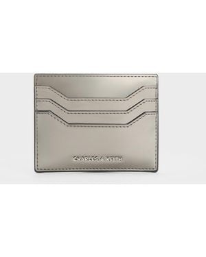Charles & Keith Carli Metallic Multi-slot Card Holder - White