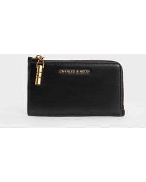 Charles & Keith Cesia Zip-Around Card Holder - Black
