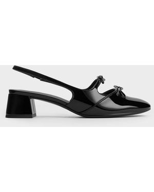 Charles & Keith Dorri Double-bow Slingback Pumps - Multicolor