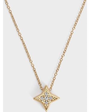 Charles & Keith Everest Crystal Star Necklace - White
