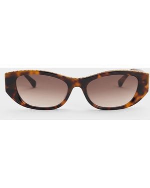 Charles & Keith Daenerys Cat-Eye Sunglasses - Multicolour