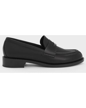 Charles & Keith Griselda Loafers - Black