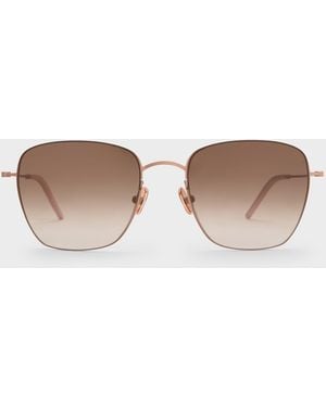 Charles & Keith Miranda Square Sunglasses - White