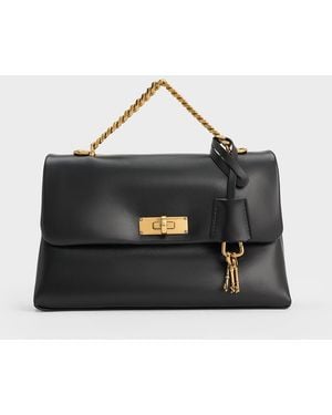 CHARLES&KEITH AlvaQuilted Handle Bag 黒 CHARLES&KEITH AlvaQuilted Handle Bag 黒 Charles & Keith Alva