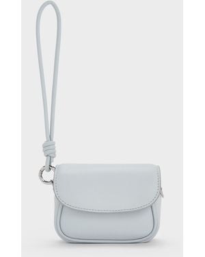 Charles & Keith Sammie Knotted-strap Wristlet - White