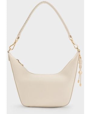 Charles & Keith Everleigh Crossbody Bag - White