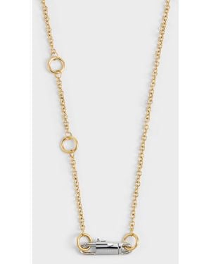 Charles & Keith Delfina Two-Tone Necklace - White
