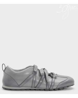 Charles & Keith Silko Burnished Mary Jane Trainers - Grey