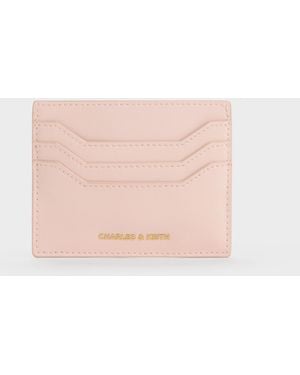 Charles & Keith Carli Multi-Slot Card Holder - Pink