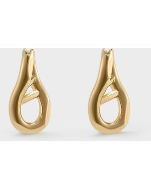 Charles & Keith Nyra Sculptural Drop Earrings - Metallic