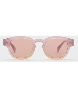 Charles & Keith Girls' Gabine Sunglasses - Pink