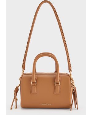 Charles & Keith Everleigh Bowling Bag - White