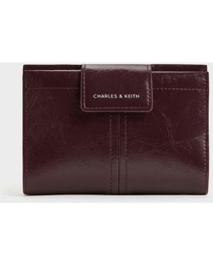 Charles & Keith Noane Passport Holder - Purple
