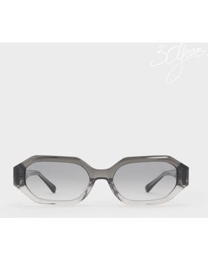 Charles & Keith Gabine Ombre Oval Sunglasses - Multicolor