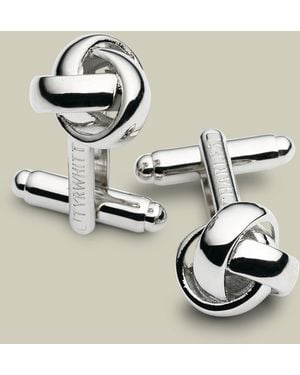 Charles Tyrwhitt Knoten-Manschettenknöpfe - Mettallic
