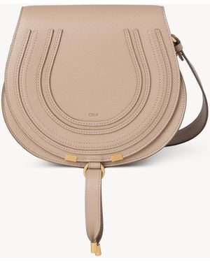 Chloé Marcie Saddle Bag - Natural