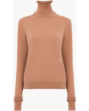 Chloé Turtleneck Jumper - Pink