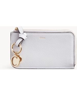 Chloé Porte-Monnaie Alphabet Avec Fentes Pour Cartes - Blanc