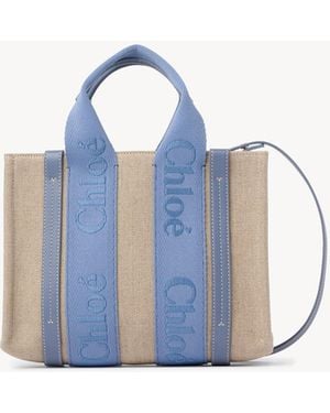 Chloé Small Woody Tote Bag - Blue