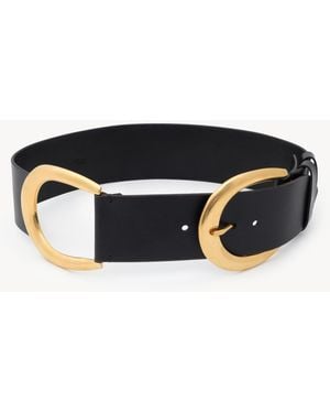 Chloé Solid The Anita Belt in Black | Lyst