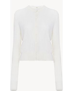 Chloé Fitted Cardigan - White