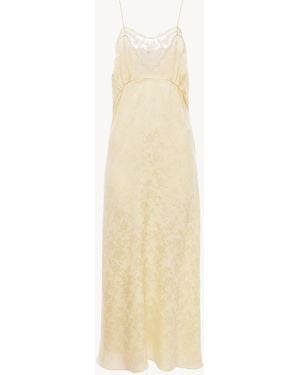 Chloé Thin-Strap Midi Dress - Natural