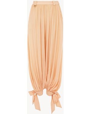 Chloé Fluid Pleated Trousers - Natural