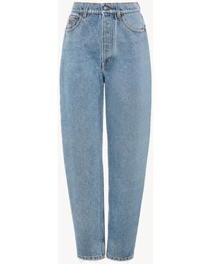 Chloé High-Rise Tapered Jeans - Blue